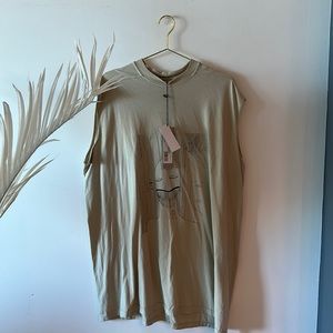 Rick owens oversized sleeveless shirt
